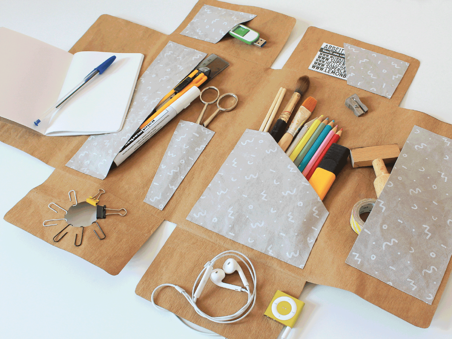 DIY-Anleitung Utensilo aus veganem Leder basteln – nachhaltiges Upcycling für praktische Ordnungshelfer