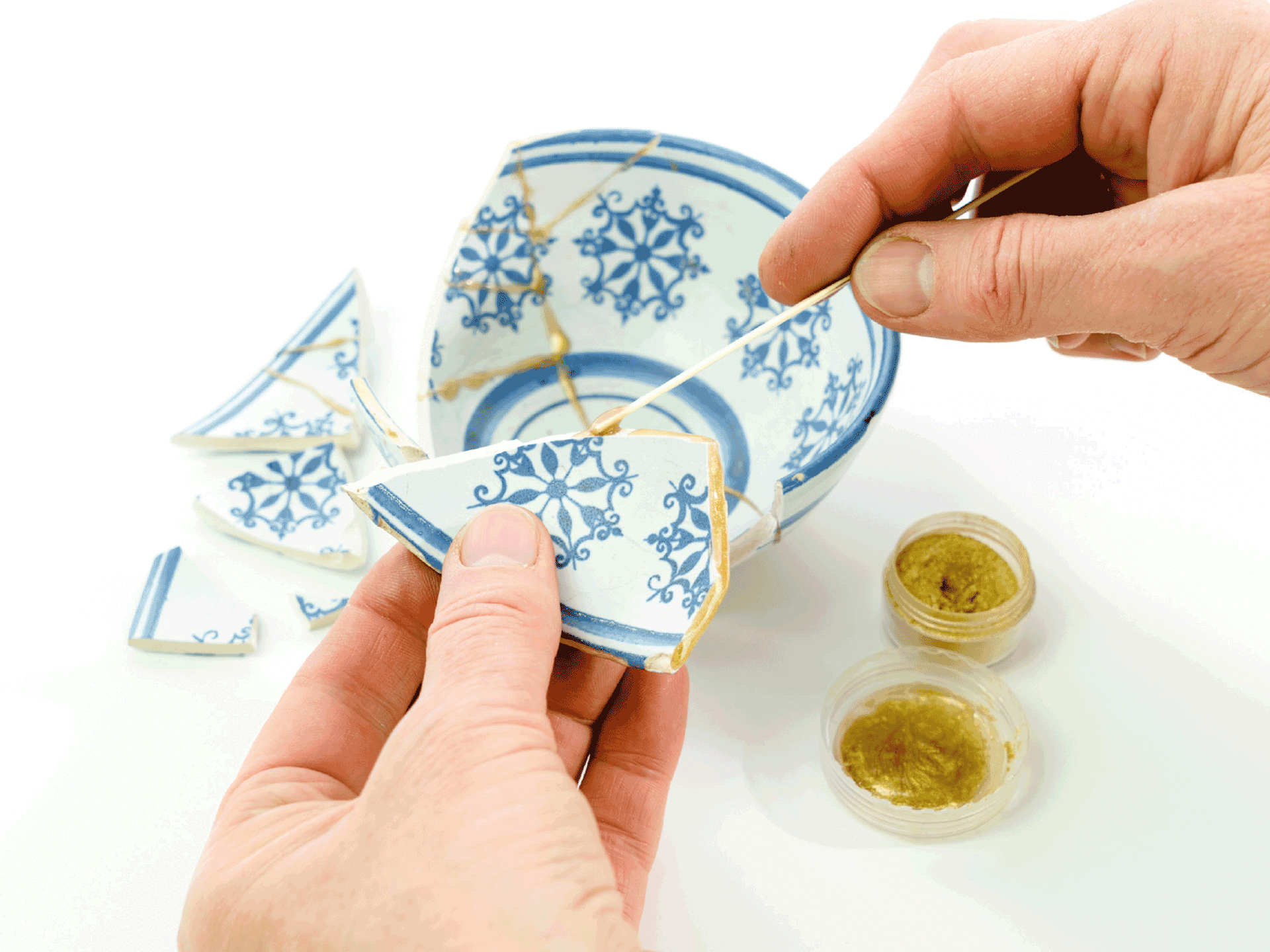 Kintsugi Workshop lernen – die japanische Kunst des goldenen Reparierens entdecken und kreativ gestalten